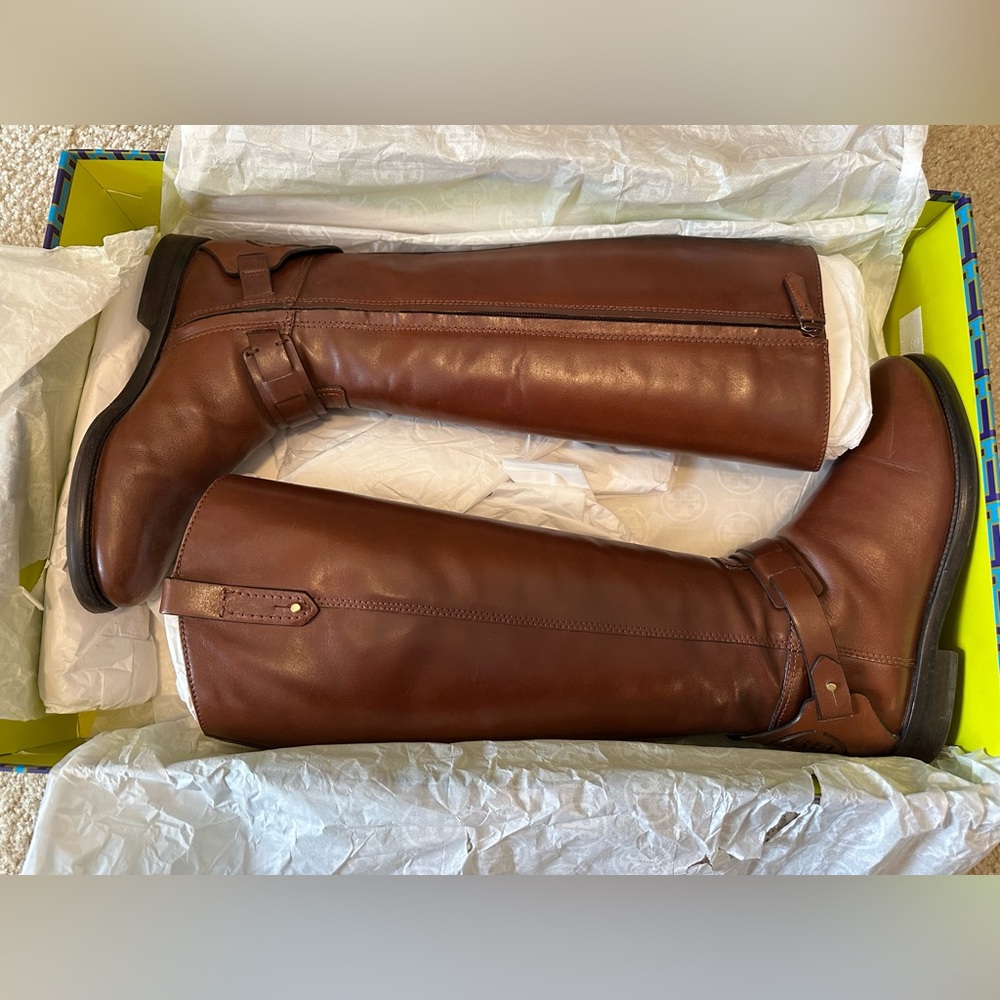 Tory Burch Leather Riding Boot - Picture 14 of 16